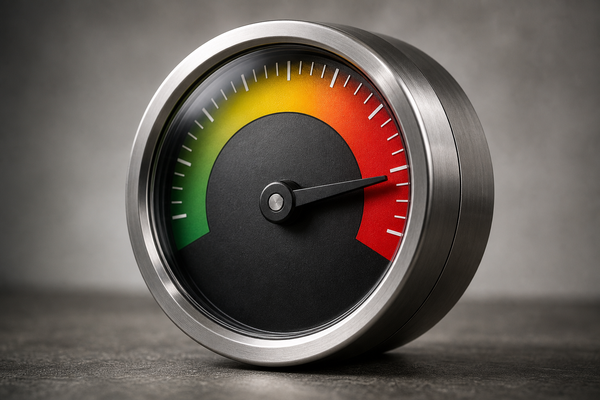 Credit Report Meter With Red Arrow-1